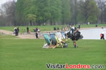 Tumbonas en el parque Hyde Park