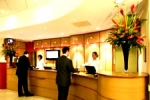 Recepci&oacute;n del Ibis hotel Euston.